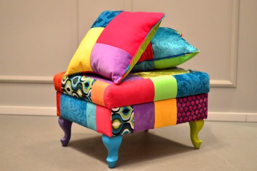 chairs and pouffes, Juicy Colors, patchwork, furniture
